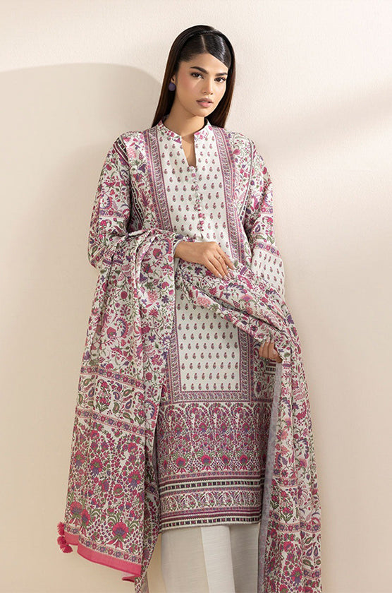 Sapphire 3-Piece Khaddar Suit