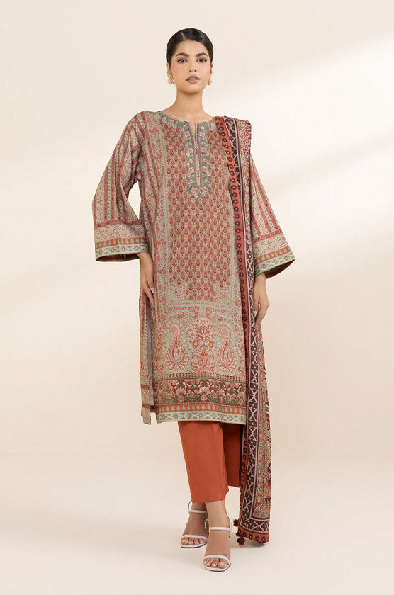 Sapphire 3 Piece - Embroidered Linen Suit