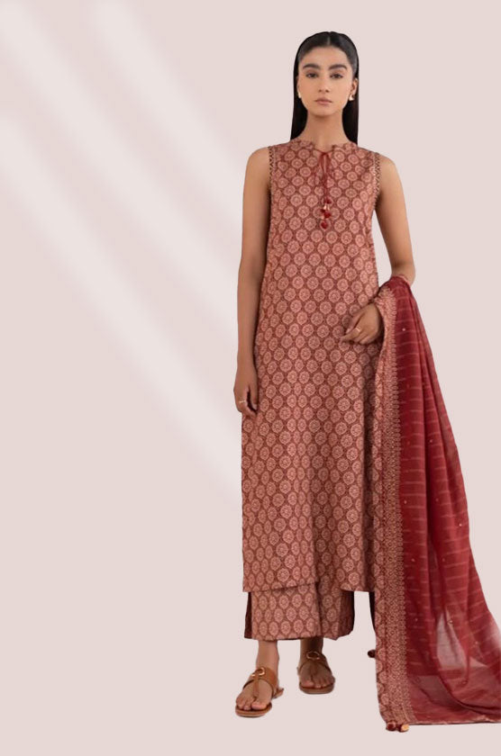 Sapphire 3 Piece - Embroidered lawn Suit