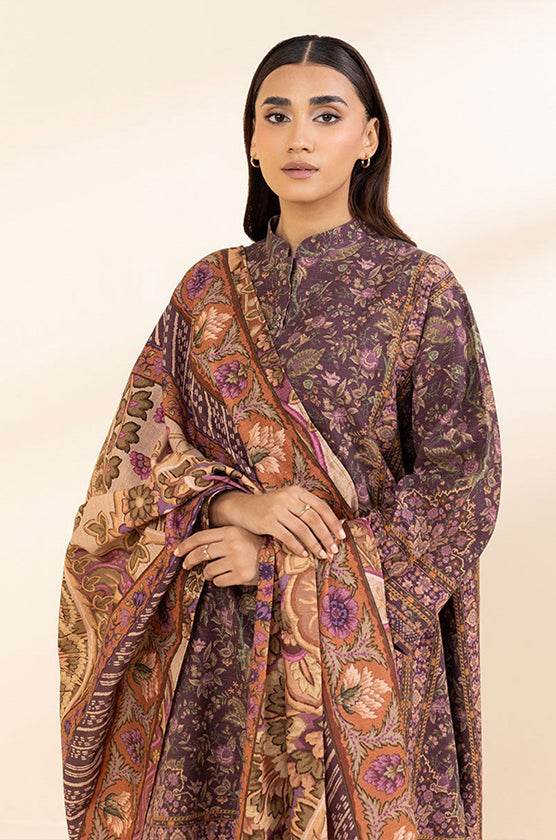 Sapphire 3-Piece Khaddar Suit