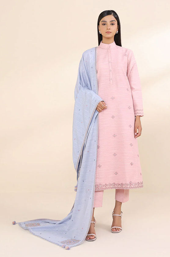 Sapphire 3 Piece Embroidered Khaddar Suit