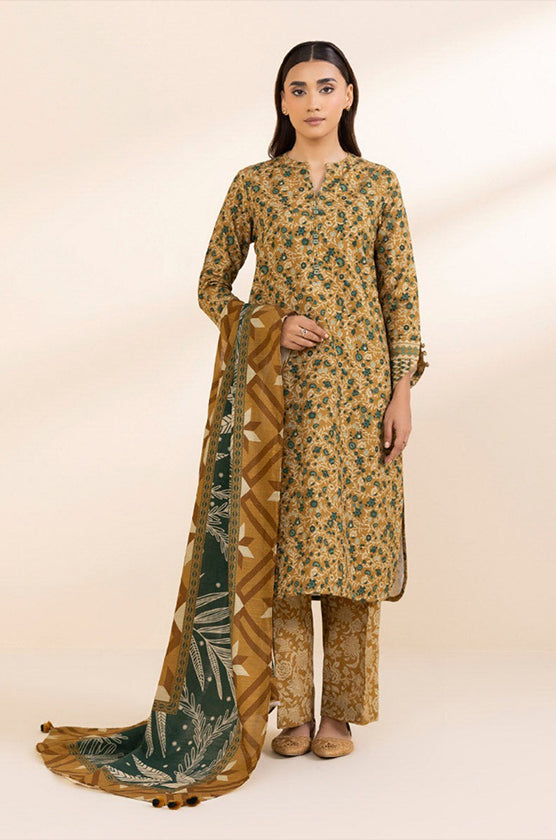 Sapphire 3-Piece Khaddar Suit