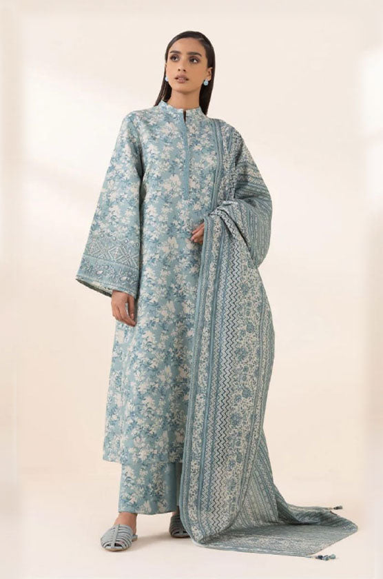 Sapphire 3 Piece Embroidered Khaddar Suit