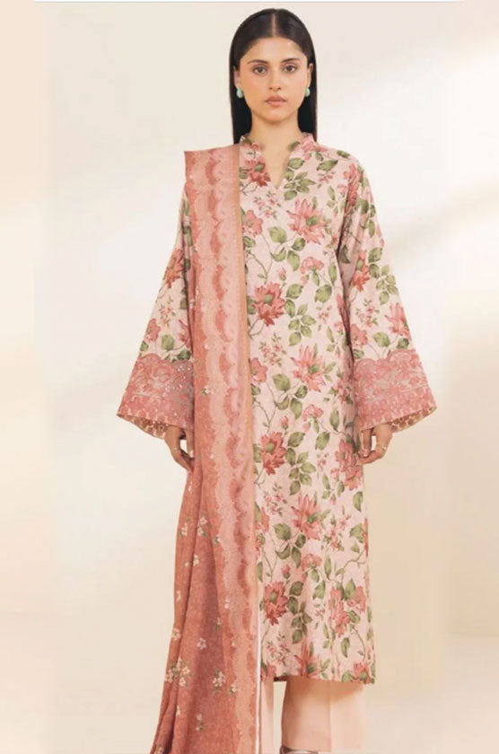 Sapphire 3 Piece Embroidered Linen Suit