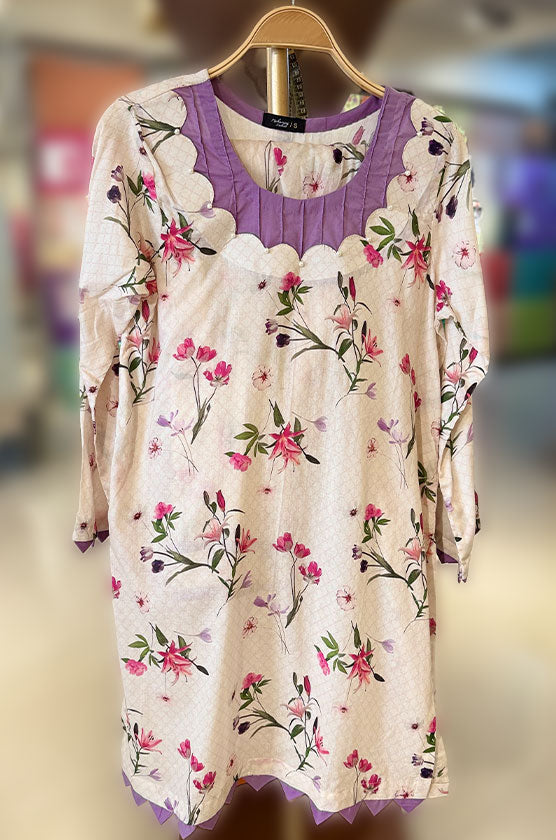 2 Piece Printed Cotton Suit