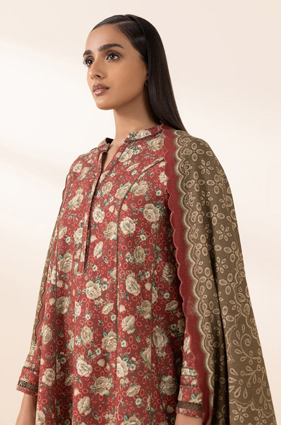 Sapphire 3-Piece Khaddar Suit