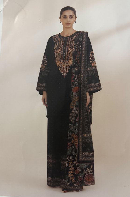 Sapphire 3 Piece Embroidered Khaddar Suit