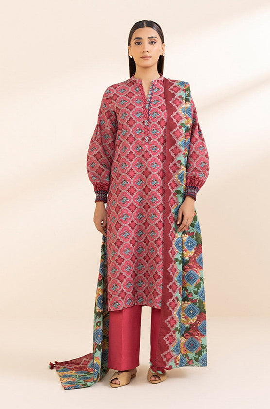 Sapphire 3-Piece Khaddar Suit