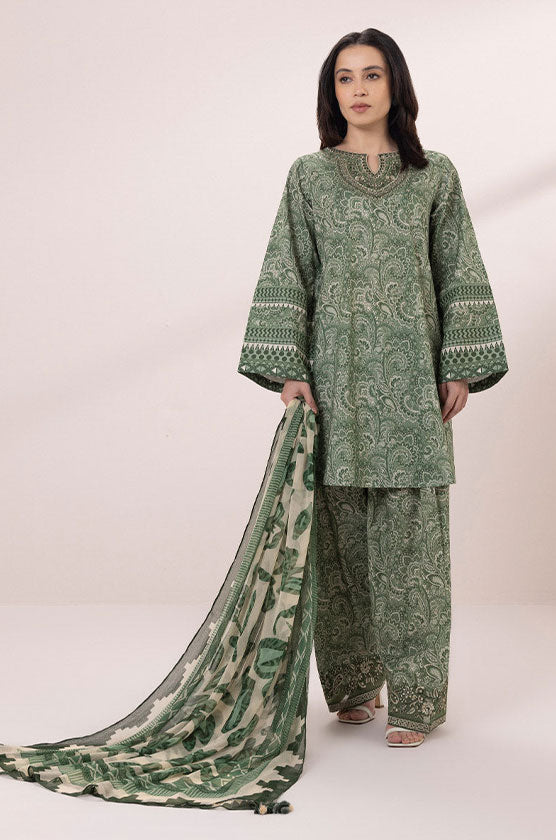 Sapphire 3 Piece - Embroidered Lawn Suit