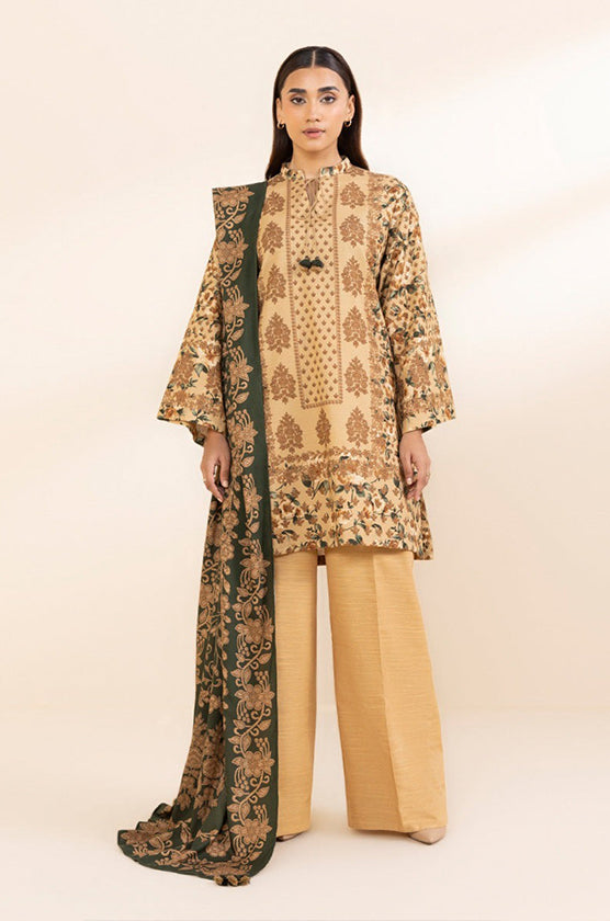 Sapphire 3-Piece Khaddar Suit